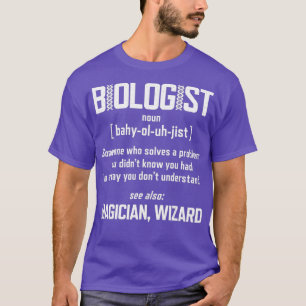 Camiseta Biólogo Ciencia Nueva Definición Divertida Biolo