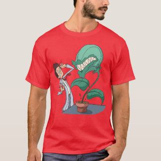 Camiseta biólogo con planta carnívora