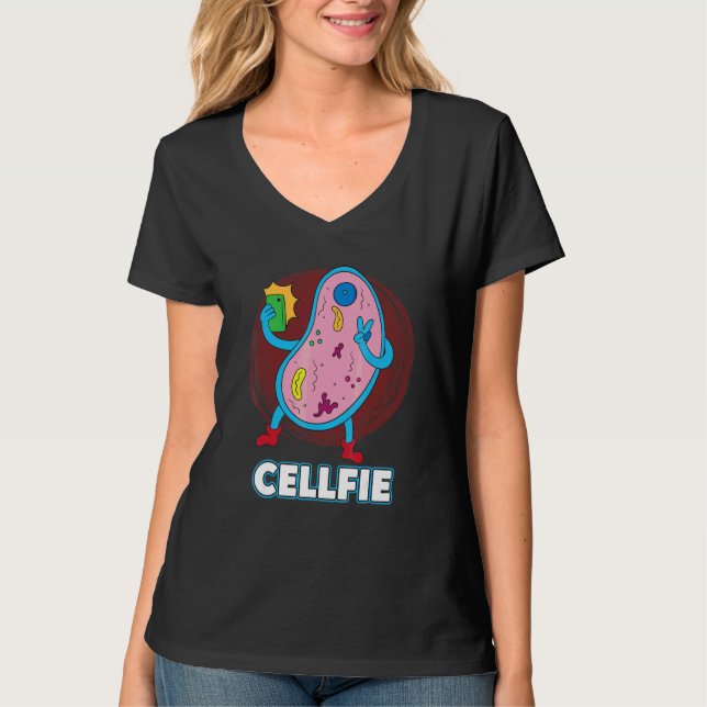 Camiseta Biólogo de bacterias selfie celular Cellfie (Anverso)