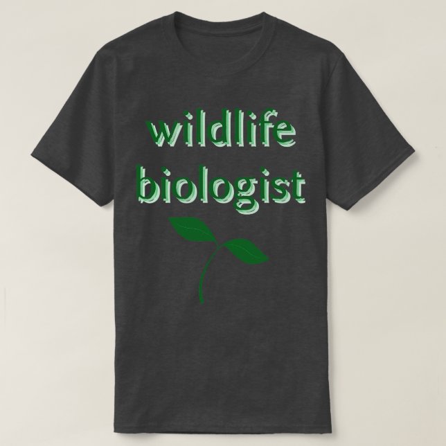 Camiseta biólogo de fauna silvestre (Diseño del anverso)