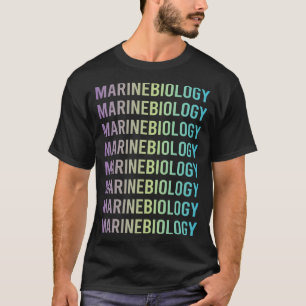 Camiseta Biólogo de la biología marina azul púrpura
