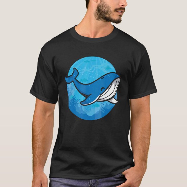 Camiseta Biólogo del océano ballena Zookeeper Cute ballena  (Anverso)
