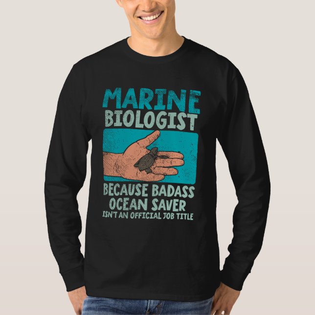 Camiseta Biólogo marino (Anverso)