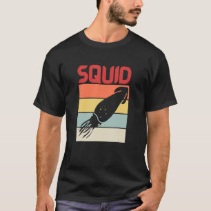 Camiseta Biólogo marino calamar Cephalopod Retro