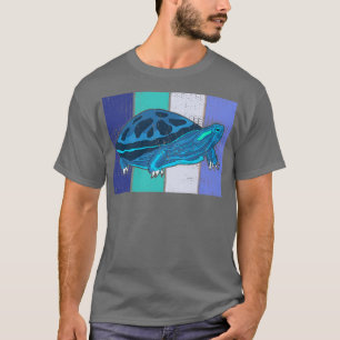 Camiseta Biólogo marino de tortuga retro vintage 2