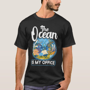 Camiseta Biólogo Marino El Océano Es Mi Oficina Ciencia Bi
