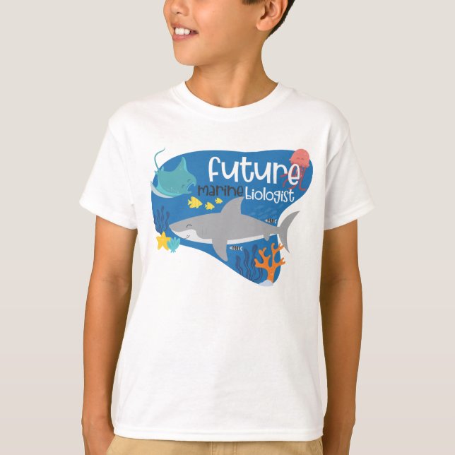 Camiseta Biólogo marino futuro (Anverso)