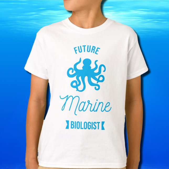Camiseta Biólogo marino futuro - Octopus - blanco (Subido por el creador)