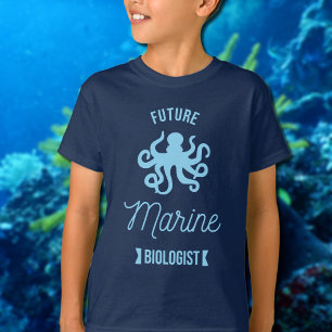 Camiseta Biólogo marino futuro - Pulpo-marina