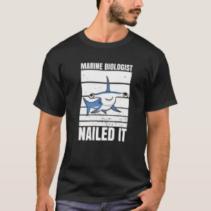 Camiseta Biólogo Marino Lo Clavó Tiburón Martillo Océano