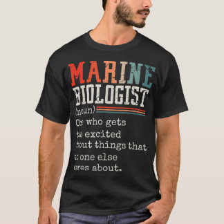 Camiseta Biólogo marino (moderno) que se emocionó demasiado