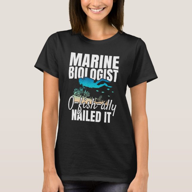 Camiseta Biólogo marino O Fish Ally Nilató A Ocean Stud (Anverso)