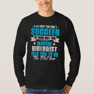 Camiseta Biólogo marino resuelve problemas que no conoces