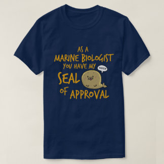 Camiseta Biólogo marino - sello de la aprobación