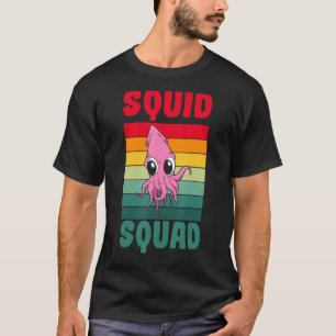 Camiseta Biólogo marino Vintage SQUID SQUAD Biología oceáni