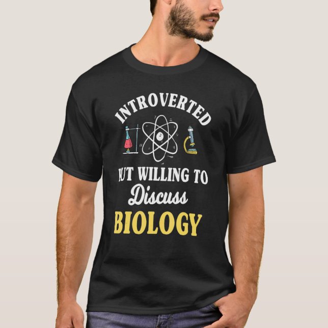 Camiseta Biólogo molecular Introvert Genetic Scientist Dn (Anverso)