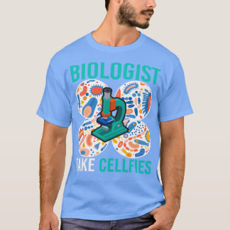Camiseta Biólogo se lleva la microbiología de los celulares