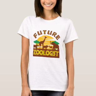 Camiseta Biólogo zoológico futuro de animales silvestres
