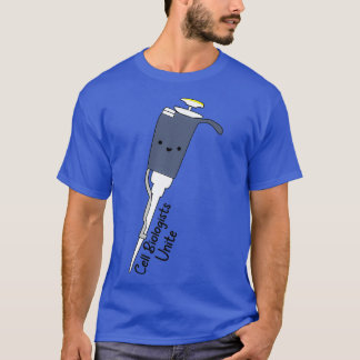 Camiseta Biólogos celulares unen a la pipeta