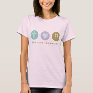 Camiseta Bioquímica del amor de la fe