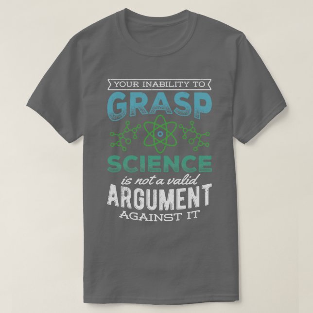 Camiseta Bioquímica del átomo de astrofísica de Chem (Diseño del anverso)
