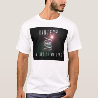 Camiseta Biotech. El empalme de la vida. (casilla negra)