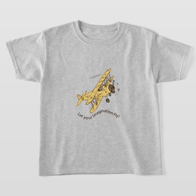 Camiseta Biplanos Art Deco: deja volar tu imaginación. (Distribución)