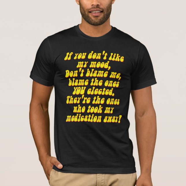 Camiseta bipolar de la medicina de la depresión (Anverso)