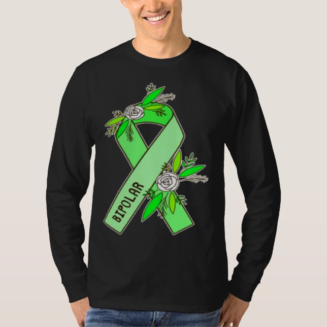 Camiseta Bipolar Ribbon Pocket  Bipolar Disorder Awareness (Anverso)