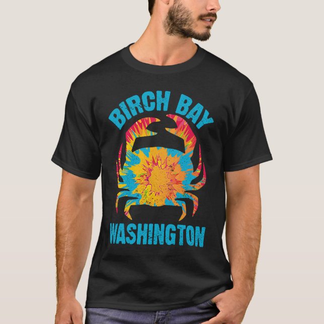 Camiseta BIRCH BAY Washington State Dungeness Crab Pacific  (Anverso)