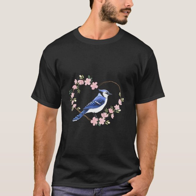 Camiseta Bird Bird Watching Bird Watcher Birder Blue Jay Fl (Anverso)