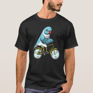 Camiseta Bird Blue Indian Ringneck En Bicicleta Parrot