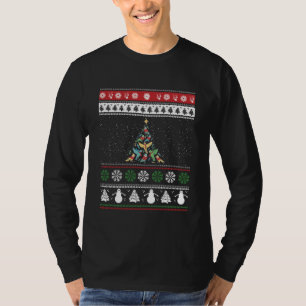 Camiseta Bird Christmas Tree Bird Lover