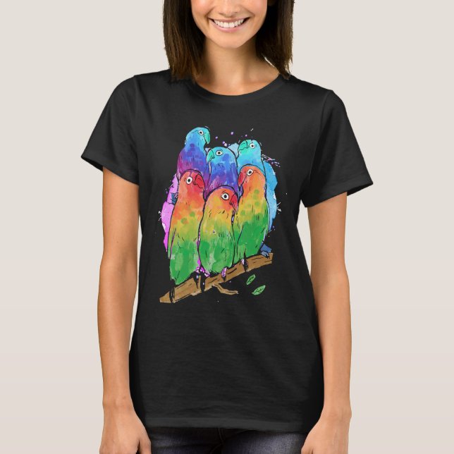 Camiseta Bird Flock Birding for Parrot (Anverso)