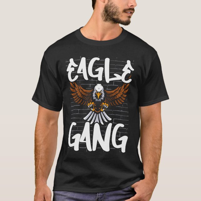 Camiseta Bird  Flying Animal Ornithology Eagle Gang (Anverso)