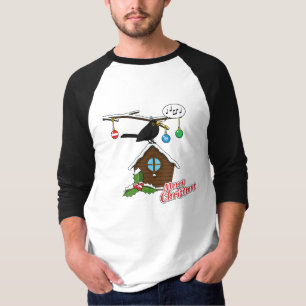 Camiseta Bird House Merry Christmas