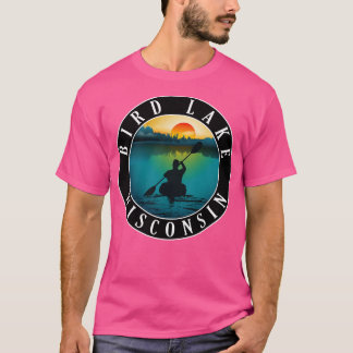 Camiseta Bird Lake Wisconsin Kayaking