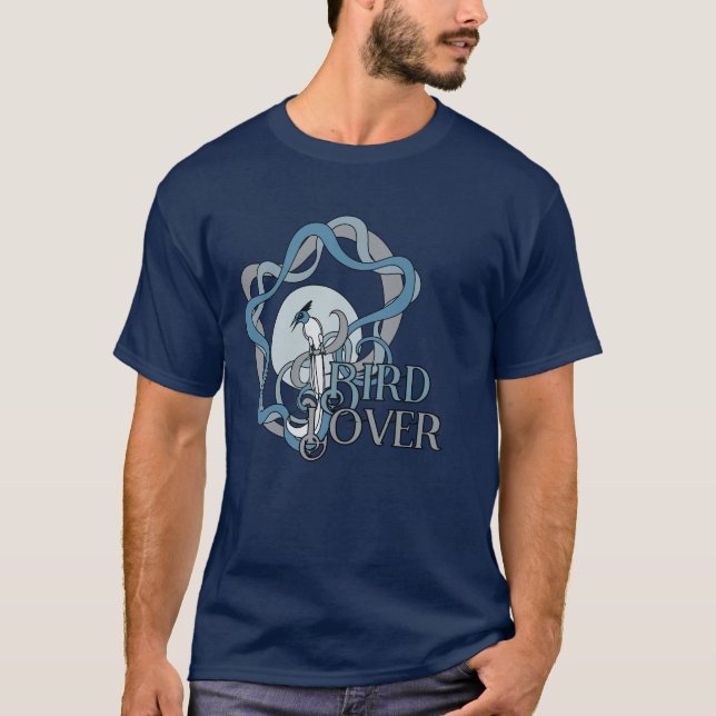 Camiseta Bird lover with Indian paradise flycatcher (Anverso)