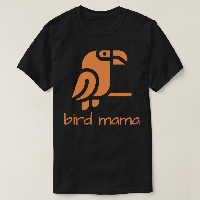 Camiseta Bird Mama Orange (Diseño del anverso)
