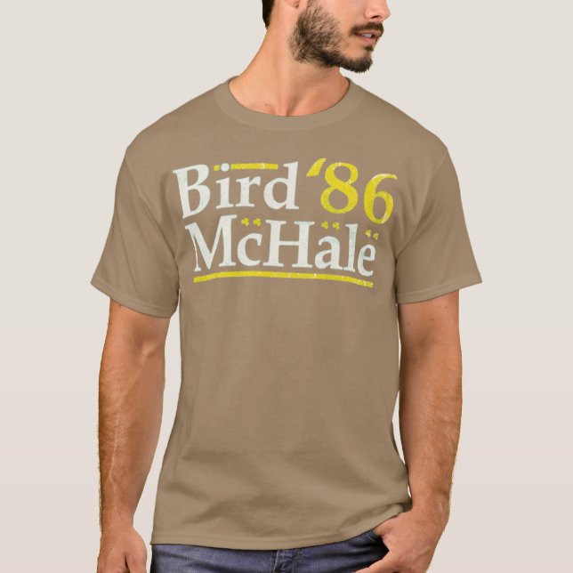 Camiseta Bird McHale '86 T-Shirt - Funny Boston Basketball (Anverso)