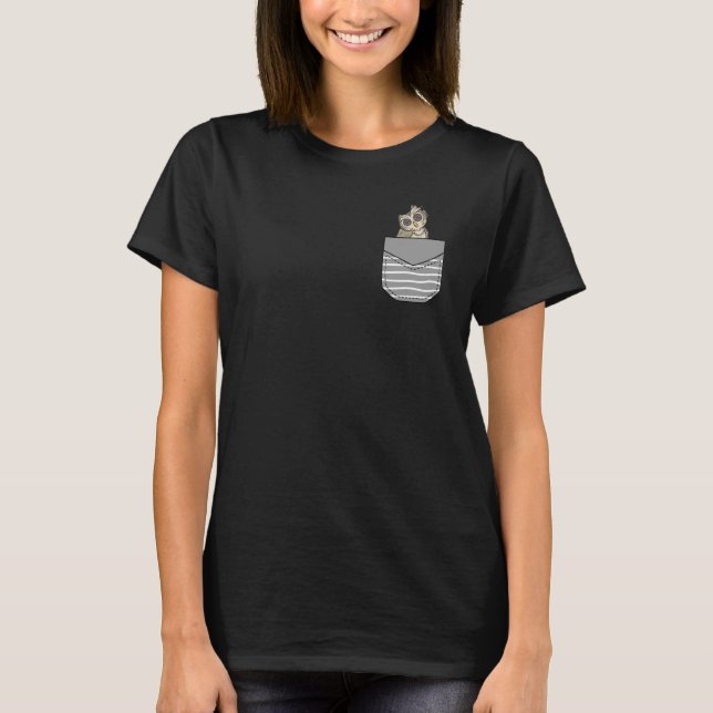 Camiseta Bird Mechany Spy Owl In Pocket (Anverso)