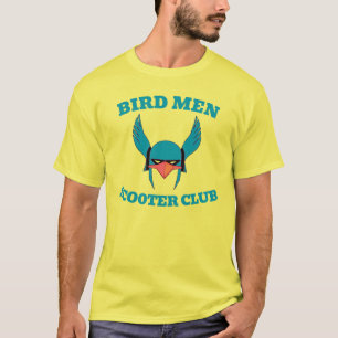 Camiseta bIRD mEN sCOOTER cLUB, EDIT TEXT, T-Shirt