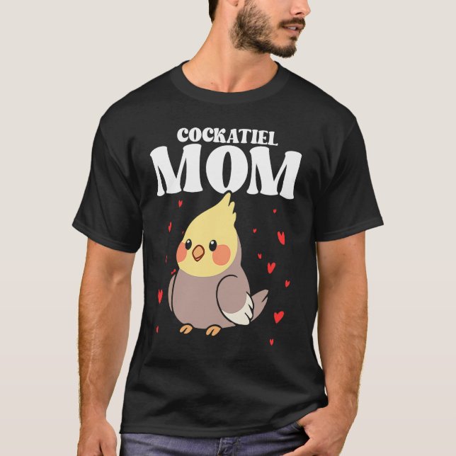 Camiseta Bird Mom Cockatiels Birding Bird Watching Mother B (Anverso)