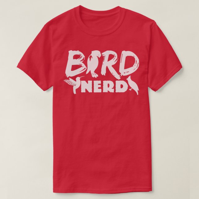 Camiseta Bird Nerd Biólogo Aves Zoología Ornitología (Diseño del anverso)