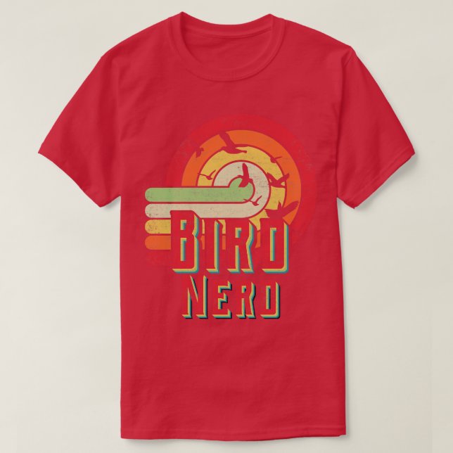 Camiseta Bird Nerd Bird Watcher Retro Vintage Dist (Diseño del anverso)