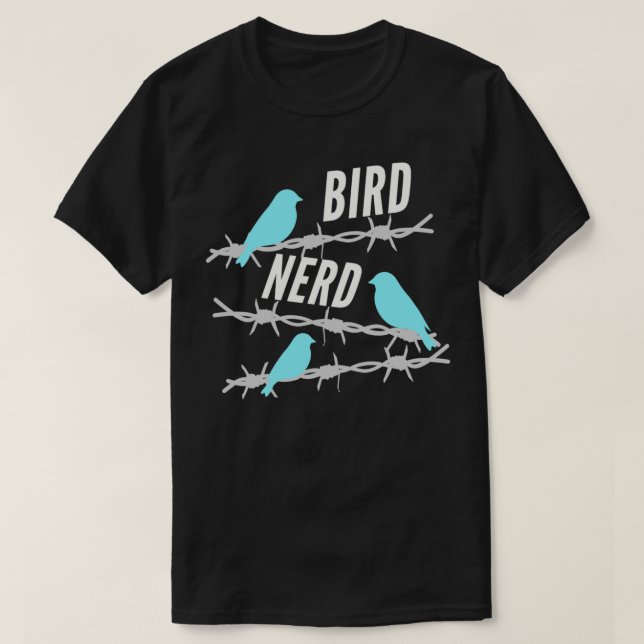Camiseta Bird Nerd Birdwatching Bider Gift (Diseño del anverso)