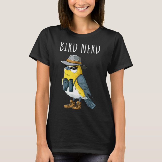 Camiseta Bird Nerd Funny Bird Watching Birding Bird Lover W (Anverso)