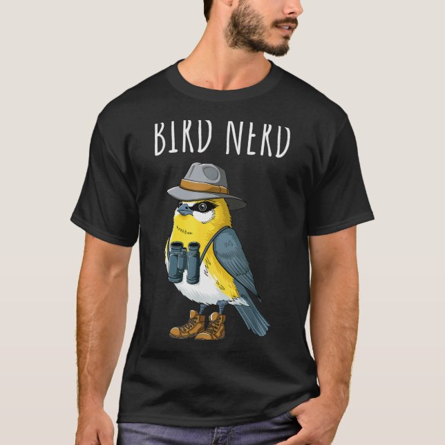 Camiseta Bird Nerd Funny Bird Watching Birding Bird Lover W (Anverso)