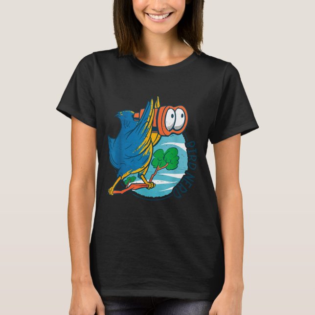 Camiseta Bird Nerd Funny Bird Watching Birds Lover Ornithol (Anverso)