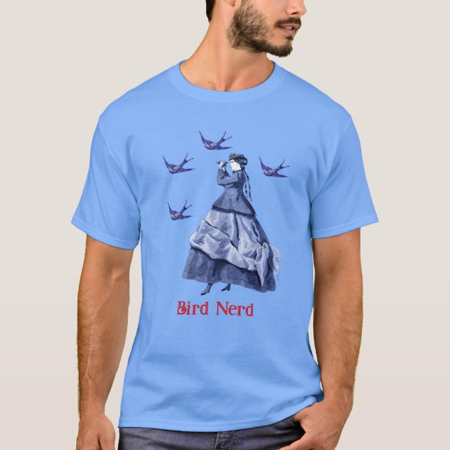 Camiseta Bird Nerds Woman Binoculars (Anverso)